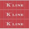 Athearn #17392 N 40’ Low-Cube Container KKFU (3 Pack)