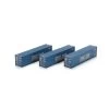 Athearn #29171 HO RTR 40' CORRUGATED CONTAINER WAN HAI (3)