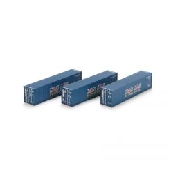Athearn #29171 HO RTR 40' CORRUGATED CONTAINER WAN HAI (3)