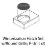 Athearn #G19290 Winterization Hatch Set W/Round Grille F-Unit (3pcs)