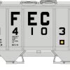 Athearn 15418 HO PS-2 2003 Covered Hopper Florida East Coast #14103