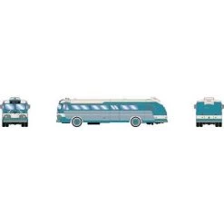 Athearn 29071 HO Intercity Bus - Teal And Cream