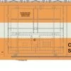 Athearn 18685 HO 50ft FMC 5327 Plug Door Box Car Quebec-Gatineau Railway Inc #77101 Primed For Grime
