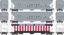Athearn 22263 HO PS 4740 Covered Hopper Union Pacific #74113 / 74274 / 74444