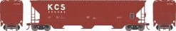 Athearn 22264 HO PS 4740 Covered Hopper Kansas City Southern #303082