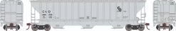 Athearn 22267 HO PS 4740 Covered Hopper Chesapeake & Ohio #603322