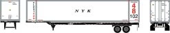 Athearn 27995 HO 48ft Container And Chassis NYK #482305/ENSZ #131784