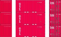 Athearn 28071 HO 20ft Corrugated Container With Panels Container Transport Int. #2523398 / 3008670 / 3061205