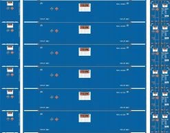 Athearn 18042 N 53ft CIMC Container Yellow 6 Pack