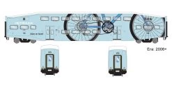 Athearn ATH28581 N Bombardier Bicycle Coach, Metrolink #138