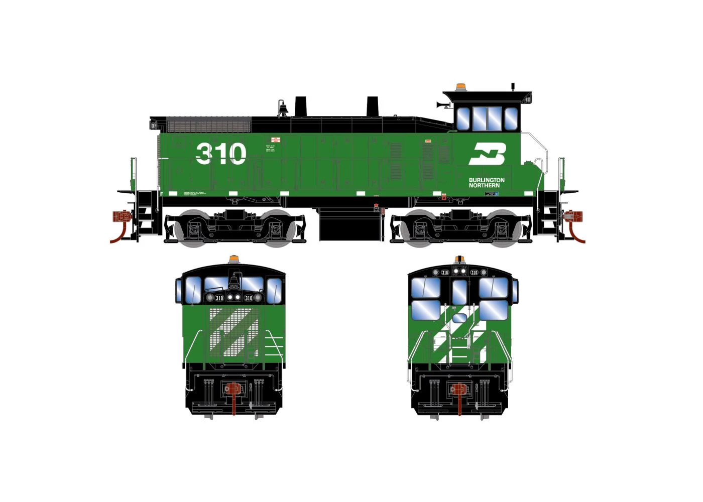 Athearn ATH28767 HO RTR EMD SW1500, Tsunami2 DCC Sound, Burlington Northern #322 1 Athearn ATH28767 HO RTR EMD SW1500, Tsunami2 DCC Sound, Burlington Northern #322