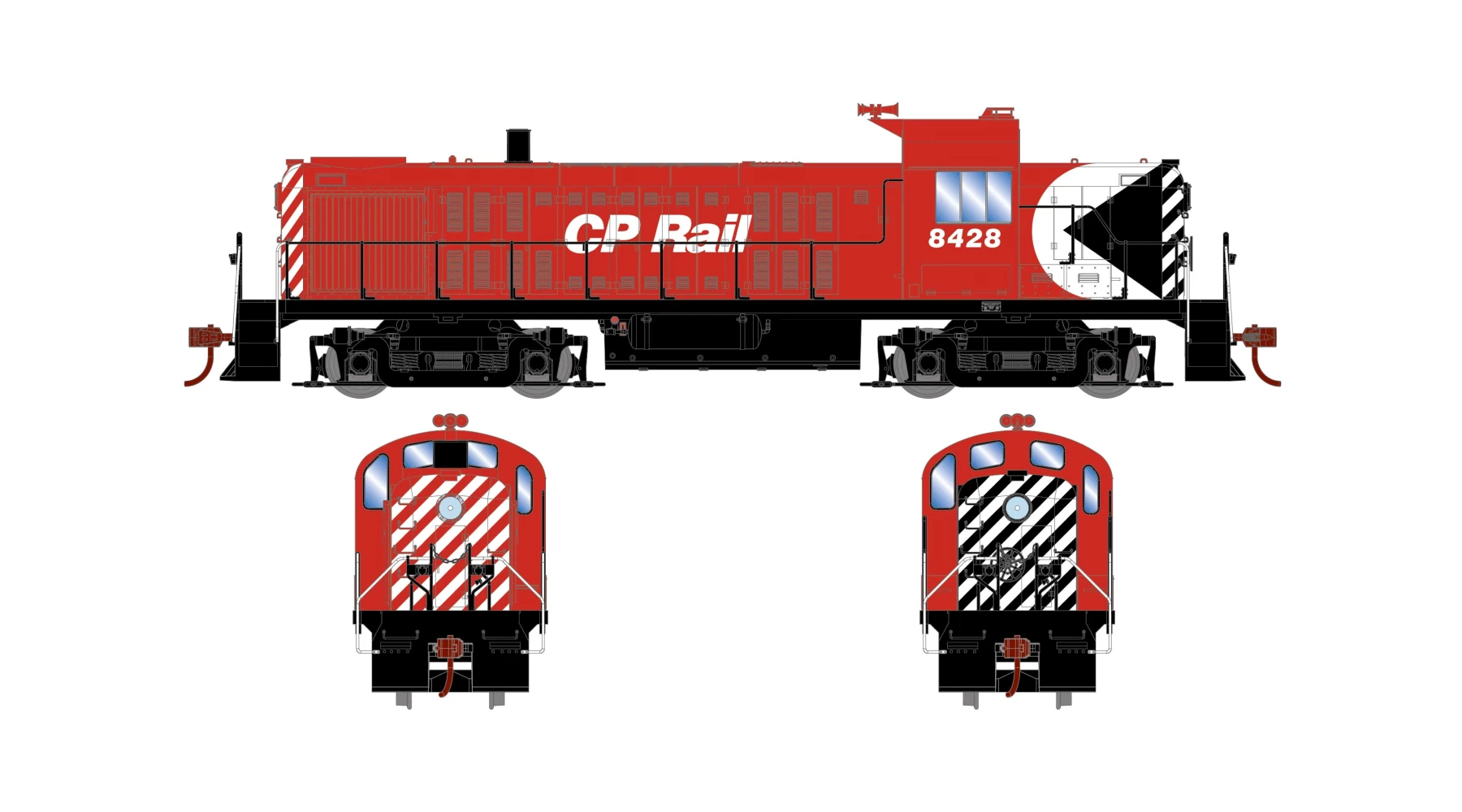 Athearn ATH28670 HO RTR ALCo RS-3, Standard DC, Canadian Pacific #8428 1 Athearn ATH28670 HO RTR ALCo RS-3, Standard DC, Canadian Pacific #8428