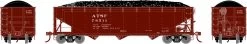 Athearn 33077 HO 40ft 3-Bay Offset Hopper Santa Fe #78511