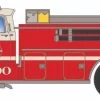 Athearn 4571 HO Ford F850 Pumper Santa Fe #1000