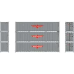 Athearn 63385 HO 40' Smooth Side Container - APL (3pcs)