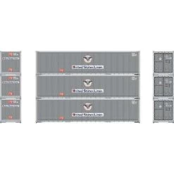 Athearn 63389 HO 40' Smooth Side Container - USLU (3pcs)