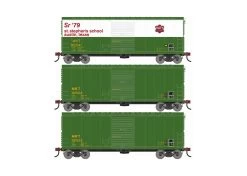 Athearn ATH67750 HO RTR 40ft Modern Boxcar, Missouri Kansas Texas 3-Pack
