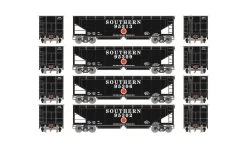 Athearn ATH7089 HO RTR 40ft Offset Ballast Hopper, Southern 4-Pack #1