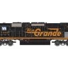Athearn ATH71852 HO EMD SD40T-2, Econami DCC Sound, Rio Grande #5402