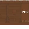 Athearn 72246 HO 40ft Express Box Car Pennsylvania #64657