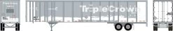 Athearn 72821 HO 53ft Wabash Plate Trailer TripleCrown #461650 Primed For Grime