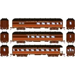 Athearn 73039 HO Arch Roof Passenger Car - IC #951/4116/3827 — Combine/Diner/Obs