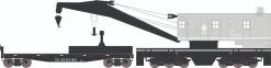 Athearn 75424 HO 200-Ton Crane And Boom Car Illinois Central #100417 / #100546