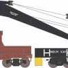 Athearn 75425 HO 200-Ton Crane And Boom Car Milwaukee Road #X17 / #922145