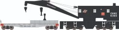Athearn 75426 HO 200-Ton Crane And Boom Car Chicago And North Western #6365 / #X4119
