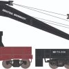 Athearn 75428 HO 200-Ton Crane And Boom Car Missouri-Kansas-Texas #X-256 / #X2317