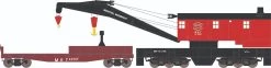 Athearn 75428 HO 200-Ton Crane And Boom Car Missouri-Kansas-Texas #X-256 / #X2317