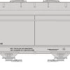 Athearn GN24683 N ACF 2970 Covered Hopper ACF Leasing #44507