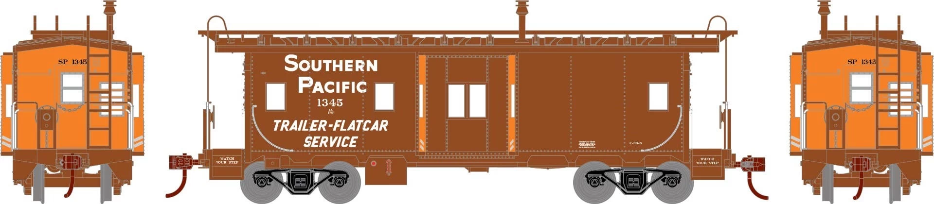 Athearn 90326 HO Bay Window Caboose Southern Pacific #1345 1 Athearn 90326 HO Bay Window Caboose Southern Pacific #1345