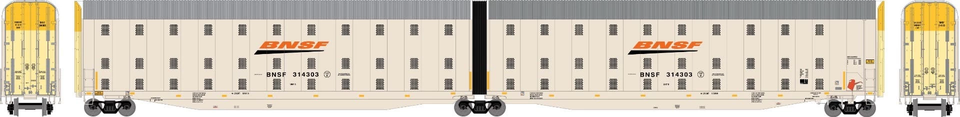 Athearn 24750 N Auto-Max Carrier BNSF Railway #314303 1 Athearn 24750 N Auto-Max Carrier BNSF Railway #314303
