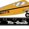 Athearn 96448 HO 40ft Flat Car With Plane Rio Grande #23030