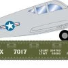Athearn 96455 HO 40ft Flat Car With Plane Air Force #7017
