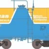 Athearn 97180 HO 30ft NACC 8,000 Gallon Tank Car Vulcan Chemicals #1202
