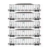 Athearn ATH98491 HO RTR 5-Bay Rapid Discharge Hopper, ITGX/White 5-Pack #3
