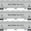 Athearn 12955 N ACF 4600 Covered Hopper Western Pacific #11975/11980/11993 3 Pack