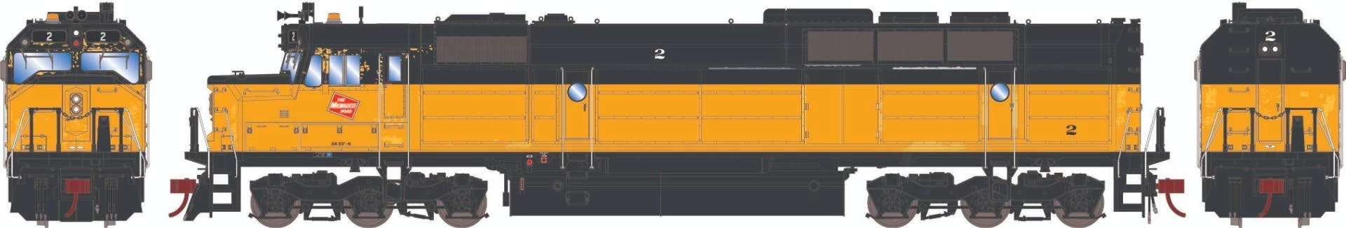 Athearn 19190 N EMD FP45 Diesel Locomotive Milwaukee Road #3 With Sound 1 Athearn 19190 N EMD FP45 Diesel Locomotive Milwaukee Road #3 With Sound