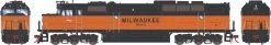 Athearn G18287 HO EMD FP45 Diesel Locomotive Milwaukee Road #4