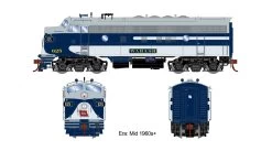 Athearn Genesis ATHG19689, HO Scale EMD F7A, Tsunami2 Sound & DCC, WAB #625