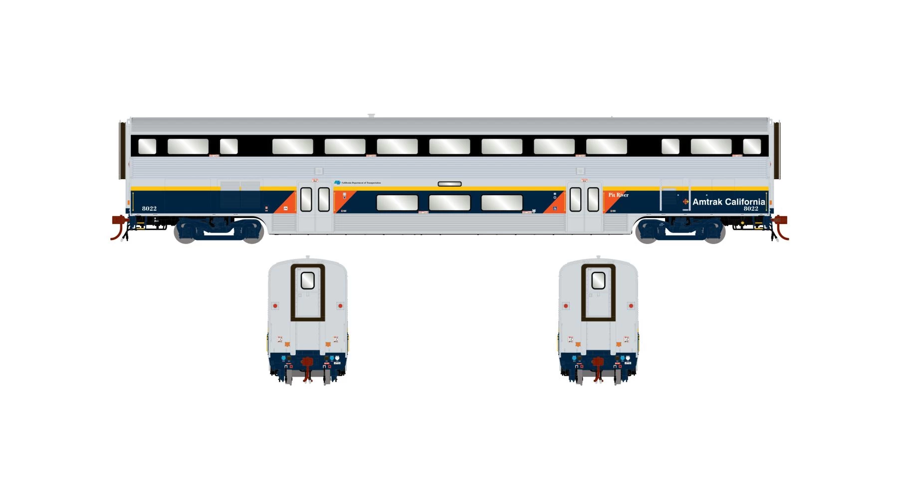 Athearn Genesis ATHG24414 HO M-K California Coach, DCC & Lights, CDTX #8022 1 Athearn Genesis ATHG24414 HO M-K California Coach, DCC & Lights, CDTX #8022
