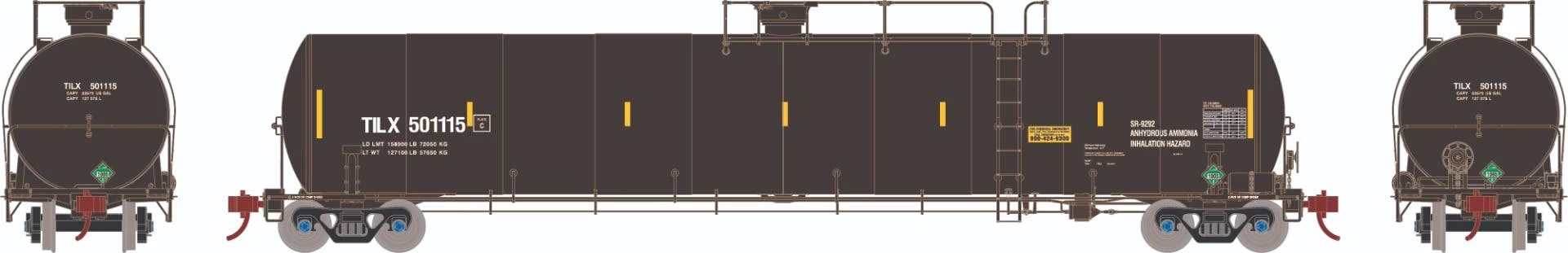 Athearn GN16900 N 33k Gallon LPG Tank Car Trinity Industries Leasing #501115