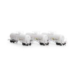 Athearn #G25629 13600-Gal Acid Tank UTLX/White/Reflectors (3)