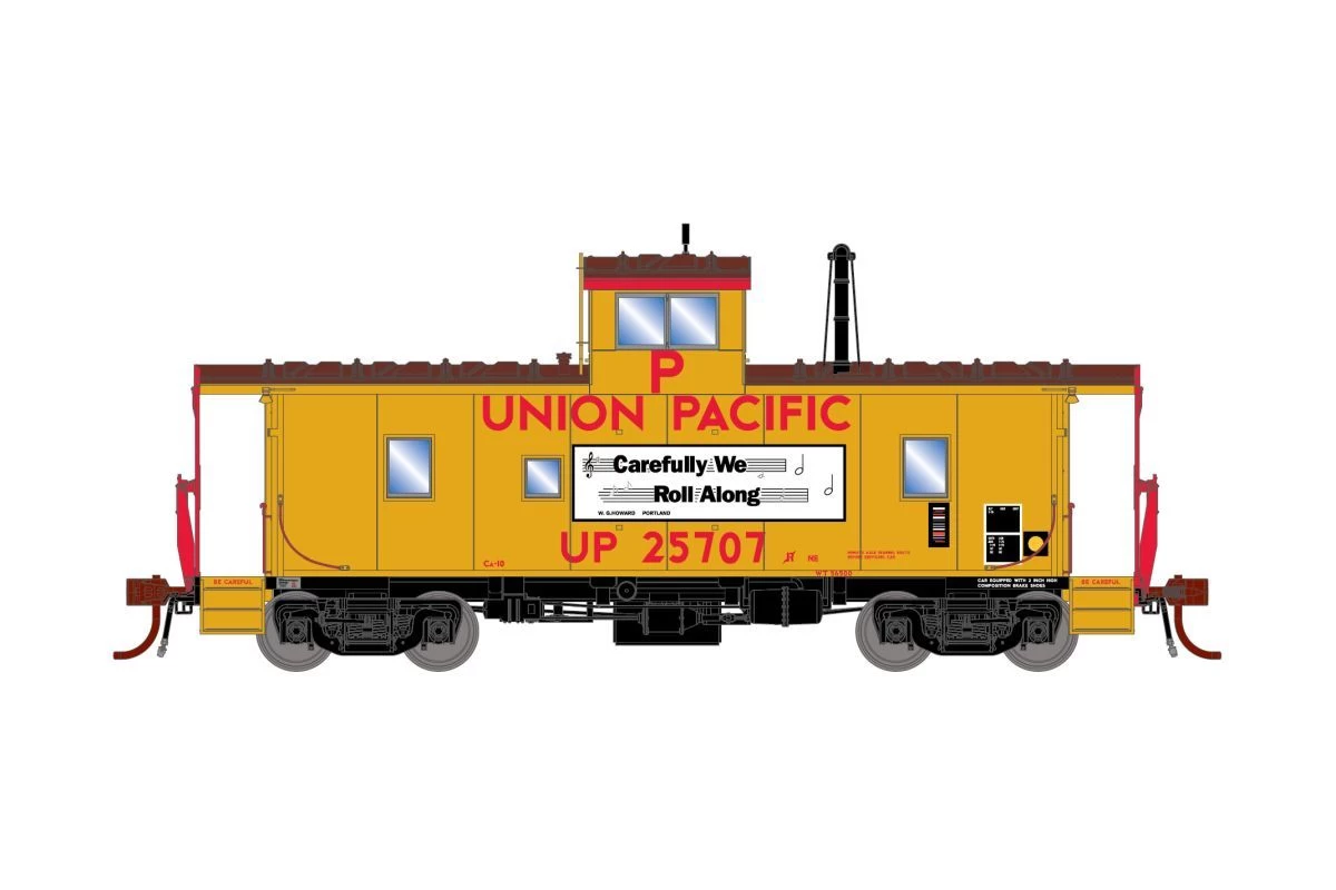 Athearn Genesis ATHG79035 HO ICC Caboose CA-10, Tsunami2 DCC Sound & Lights, Union Pacific #25707 1 Athearn Genesis ATHG79035 HO ICC Caboose CA-10, Tsunami2 DCC Sound & Lights, Union Pacific #25707