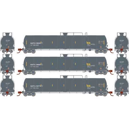 Athearn GN16895 N 33,900-Gallon LPG Tank, GATX #1 (3)