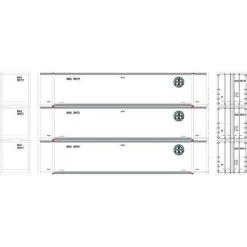 Athearn #17302 48' Container BNSF #1 (3)