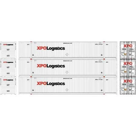 Athearn #28497 53' CIMC Container XPO #2 (3) 1 Athearn #28497 53' CIMC Container XPO #2 (3)