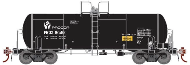 Athearn GN15317 N 13k Acid Tank Car Procor-Black #16562 1 Athearn GN15317 N 13k Acid Tank Car Procor-Black #16562